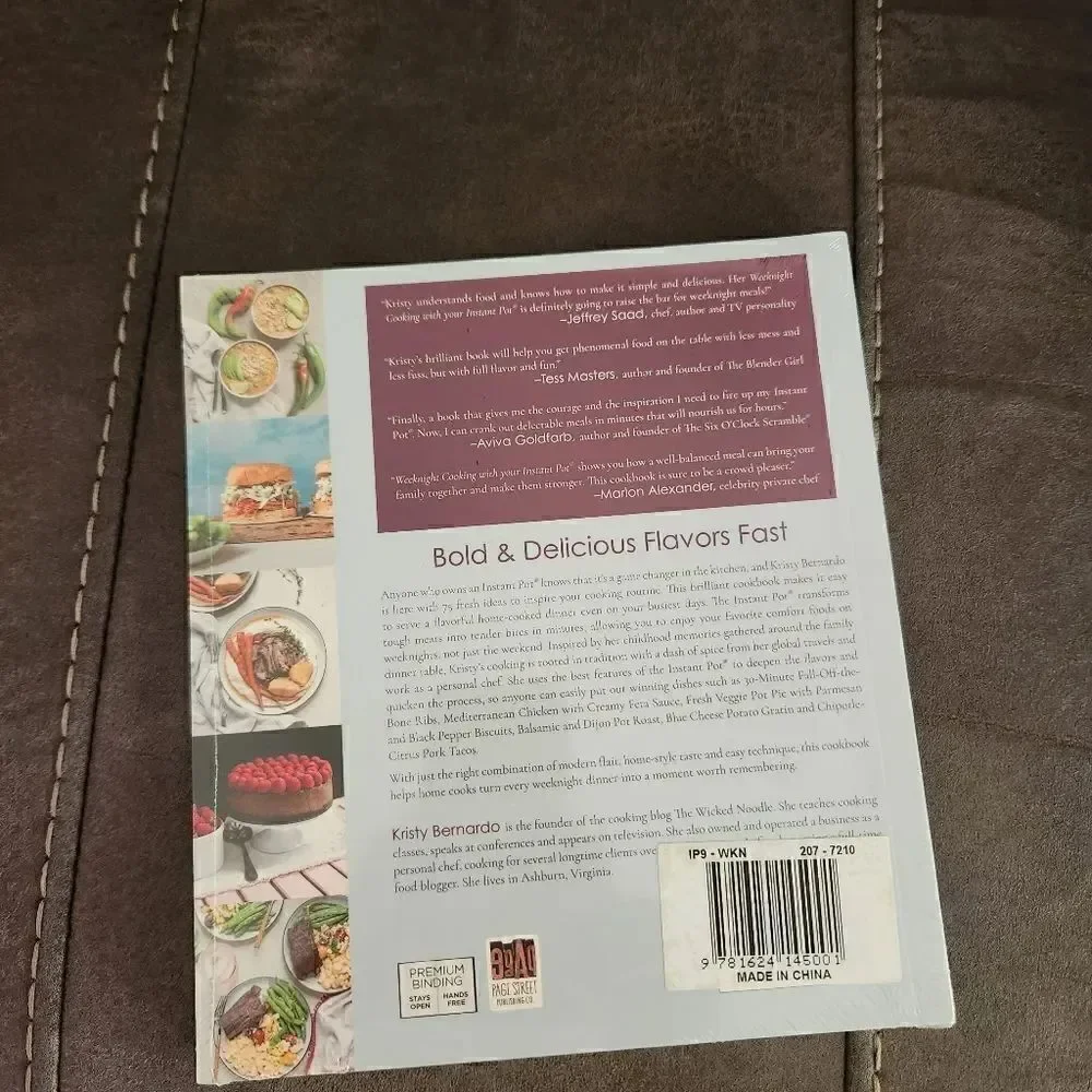 Weeknight Cooking with your Instant Pot Cookbook by Kristy Bernardo